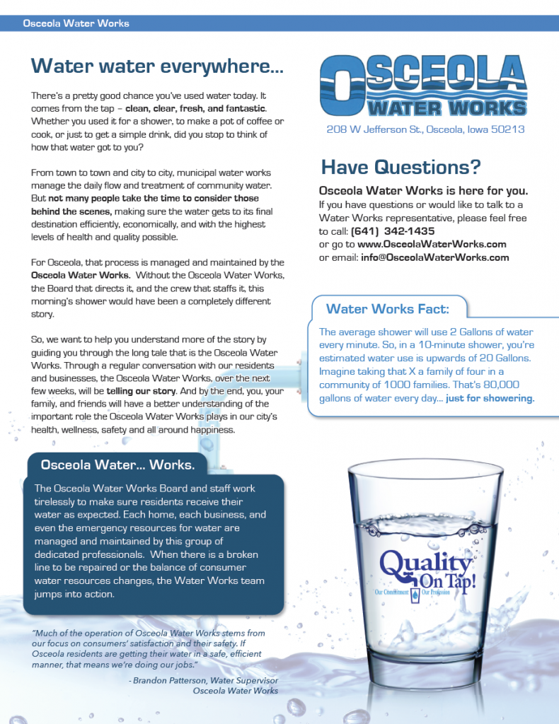 osceola water works iowa