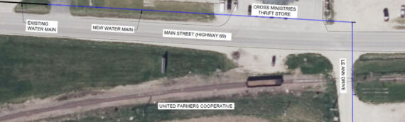 PUBLIC NOTICE: UNITED FARMERS COOPERATIVE WATER MAIN RELOCATION