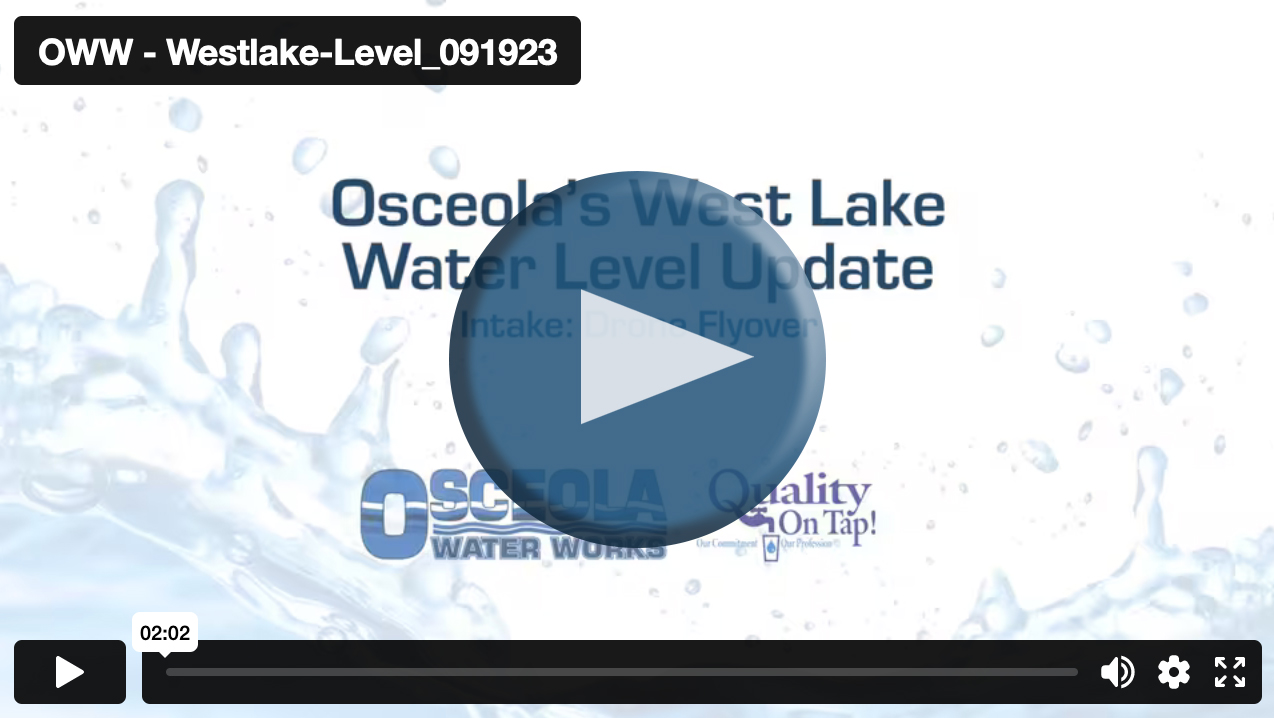 drought levels in osceola west lake