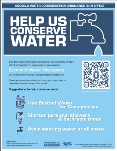 help conserve water in osceola iowa
