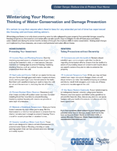 how to winterize your home for water conservation and savings