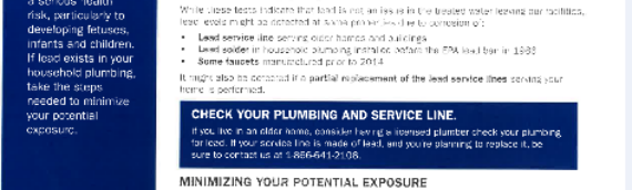 Osceola Water Works Customer Notification Regarding EPA Lead Service Line Inventory